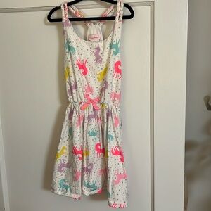 Girls Tommy Bahamas unicorn rainbow dress size 7